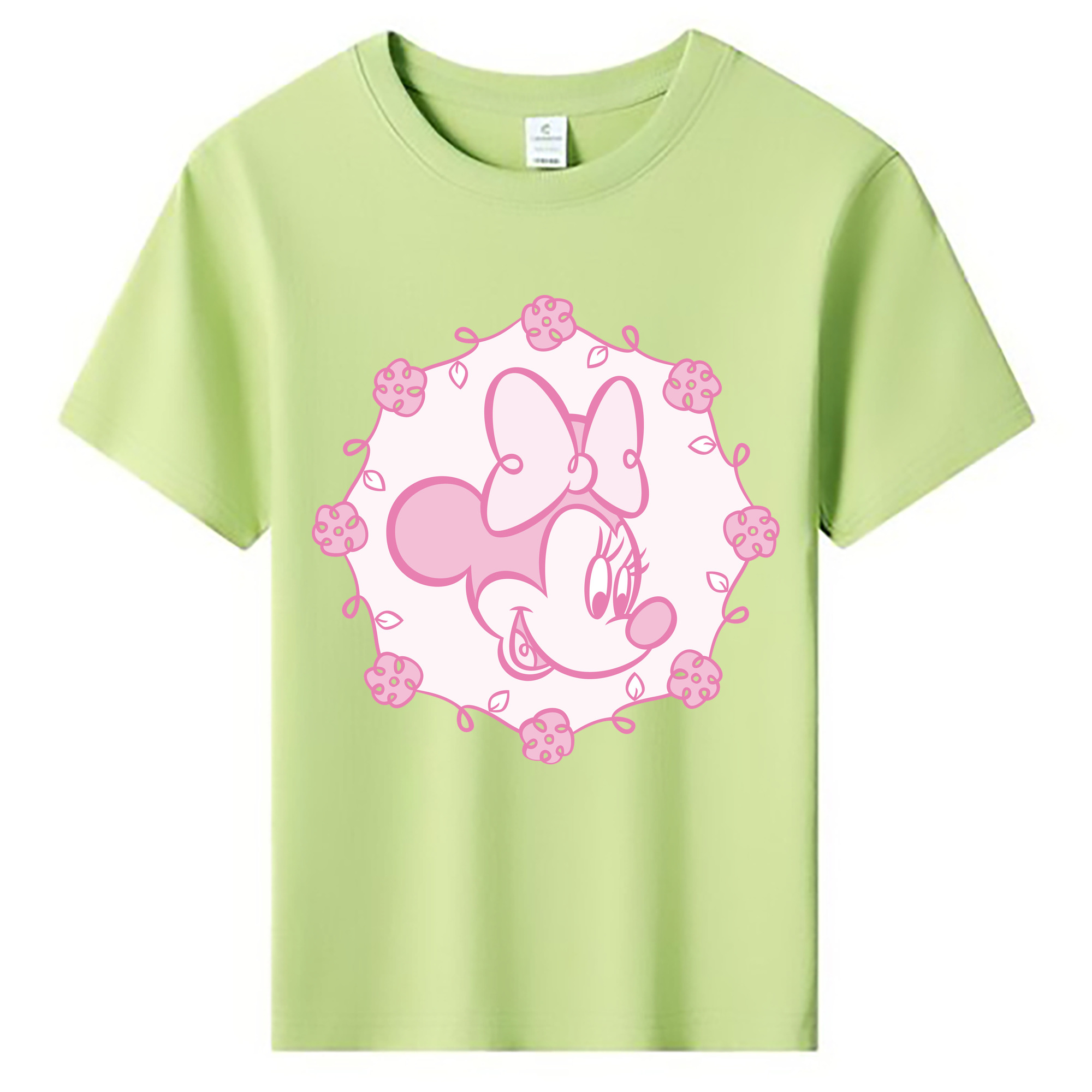 ミッキーマウス Mickey Mouse 綿100％キッズTシャツ（フロントプリント）